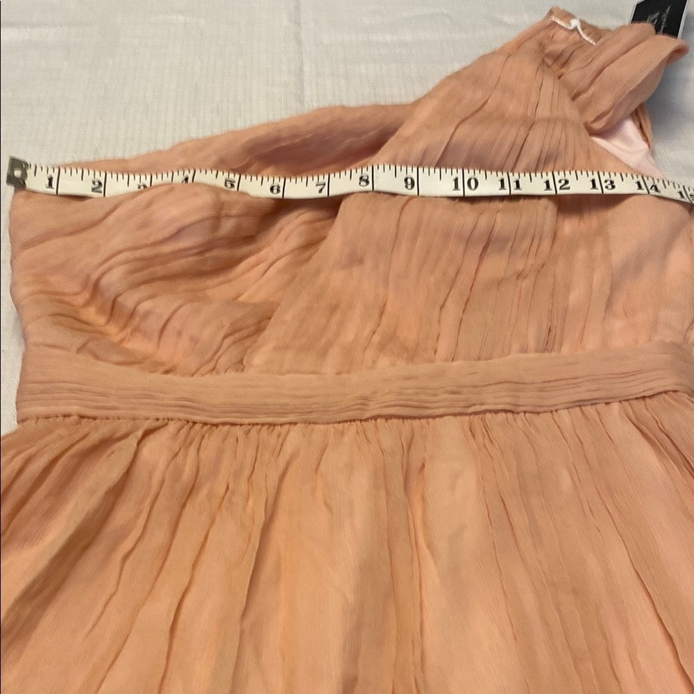 J. Crew Pink Asymmetrical Ruched Tiered Dress - Picture 12 of 14
